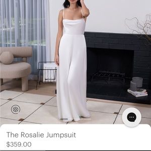 Fame and Partners White Jumpsuit